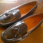“VINTAGE” BEAUTIFUL BOLD & “BLACK” COLE HAAN”PINCH TASSEL”LOAFER SZ11(D) AWESOME
