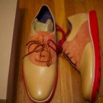 Men’s COLE HAAN Lunargrand Sz 11.5 SADDLE Shoes NEW RED/TAN