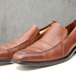 COLE HAAN LOAFER Slip-On Casual Dress Shoe 11 M Brown Leather APRON TOE C06402