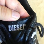 L@@K DIESEL Proton Athletic Shoes Mens US Size 11 M Excl Condition Black Leather