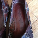 Mens COLE HAAN RESORT Brown Leather Slip-On Loafers 9.5 M