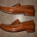 Cole Haan Mens Tan Leather Penny Loafers Size 10 M