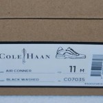 Mens COLE HAAN Air Conner Leather Lace Up Shoes Size 11 – Black/Black – NEW $198