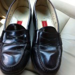 Cole Haan Size 9 1/2 Mens  Burgundy Penny Loafers