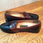 Men’s Cole Haan 9.5 D Loafers Black/Brown Tassel