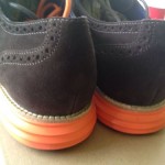 Cole Haan Lunargrand Wingtip Brown Suede Orange Lunarlon Sole MINT!!! Sz 10.5