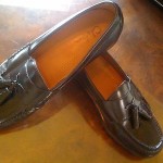 “VINTAGE” BEAUTIFUL BOLD & “BLACK” COLE HAAN”PINCH TASSEL”LOAFER SZ11(D) AWESOME