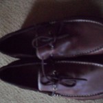 MENS BROWN LEATHER COLE HAAN NIKE AIR WATERPROOF SLIP ON LOAFERS BOAT SHOES 13