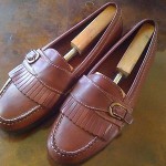 “VINTAGE” BEAUTIFUL & CLASSY “RUST” COLE HAAN BUCKLE FRINGE LOAFER SZ10(M) WOW