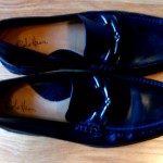 Cole Haan country mens shoes Black Leather Loafer size 10 1/2 M Vibram Sole New