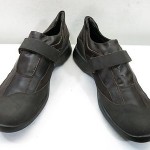 Men’s 44 10.5 HUGO BOSS casual brown leather Monk Strap Oxford Loafer slip ons