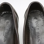 Mens shoes COLE HAAN Handsewn brown leather buckle moccasin loafers sz 11.5 M