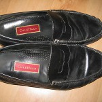 COLE HAAN slip on casual penny loafers black sz 10.5M all leather comfort sole