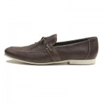 $325 Hugo Boss ITALY Brown Loafers Dress Mens Shoes 11 44 Casual 11.5 44.5 NIB