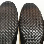 Men’s Cole Haan Black Leather w/Gray Top Stitching Comfort Slip-Ons Sz 8 1/2M
