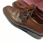 Cole Haan Mens Dress Shoes Size 9.5D Brown Leather Casual Slip On Buckle Loafers