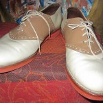 Spectators – Cole Haan Two Tone Saddles, Beige & Tan sz 9 D/B
