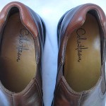 COLE HAAN  DARK BROWN LEATHER SLIP ON  LOAFERS  MENS SIZE 9.5 MEDIUM