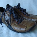 DIESEL MENS BROWN LEATHER OXFORD SHOES SIZE 10
