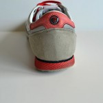Men’s Diesel ‘Pass On’ Red and Gray Leather Fashion Sneakers, size 13 M