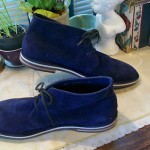 Cole Haan Genuine Suede Leather Chukka Boots SZ 11M Ink Navy Blue..New
