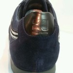 Boss Orange Hugo Boss MensSilvans LeatherSuede sneakers navy blue(50235181-401)