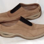 COLE HAAN SLIP ON LOAFERS NIKE AIR HEEL SYSTEM  NUBUCK TAN  SZ US 9  MED #1602