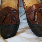 Men’s Shoes: Cole Haan Loafers black & tan with tassels Size 8.5 D Free Shipping