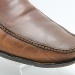 Mens shoes COLE HAAN tan burnished leather slip on loafers sz 11 M