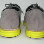 COLE HAAN LUNARGRAND WINGTIP OXFORD CHARCOAL YELLOW SUEDE SHOES 10.5 $248