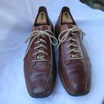 COLE HAAN  BROWN LEATHER BICYCLE TOE OXFORDS  MENS SIZE 13 MEDIUM