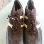 Amazing DIESEL all leather and suede trendy fashion shoes US 13M