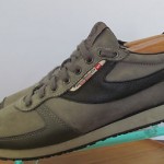 Mens sz 9.5 M gray leather Diesel 978 athletic sneakers tennis shoes
