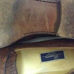 Men’s Bragano by Cole Haan Brown Crocodile Loafers – Genuine