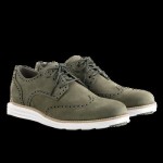 Cole Haan Men’s LunarGrand wingtip, fatigue nubuck/ ironstone