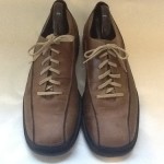 COLE HAAN COUNTRY 10.5 Tan leather NIKE AIR oxford shoe