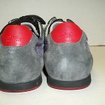 Mens Size 11 Hugo Boss Gray/Black/Red Oxford Sneakers