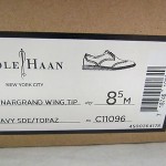 New Cole Haan LunarGrand Wing Tip Shoes, Navy Suede/Topaz,Size 8.5M, Retail $248