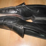 COLE HAAN slip on casual penny loafers black sz 10.5M all leather comfort sole