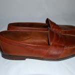 Mens Shoes COLE HAAN  Brown Oiled Leather Casual Slip On Penny Loafers Sz 11 D