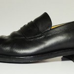 COLE HAAN Black Leather Classic Slip-On Loafers – US 10.5 M