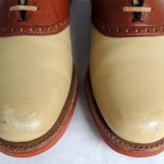 Men’s COLE HAAN Leather Oxford Shoes Size 9 D Brown/Bone
