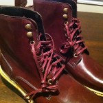 NEW Cole Haan Harrison Wedge Leather Lace Up Boots Mens 8.8 M Burgundy $378