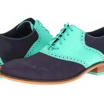 COLE HAAN AIR COLTON Saddle Peacoat Mint Oxfords Designer Shoes Mens 10 NEW