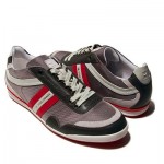 $225 Hugo Boss “ORANGE” Sneakers Mens Grey Red Shoes 12 45 Trainers Walking .5