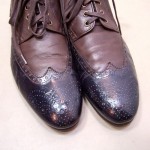 Hugo Boss Orange Label Brown Leather Oxford Wing Tip Brogue Lace Up Shoes Sz 11