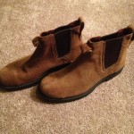 2 Pair Clarks Slip On Boots Mens 8 1/2 Great Condition