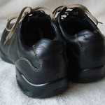 COLE HAAN NIKE AIR MENS BLACK LEATHER OXFORD SHOES SIZE 9 M