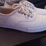 MENS VANS VAULT LX SPECTATOR WHITE LEATHER OTW SZ 9.5 ERA AUTHENTIC WINGTIP