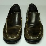 COLE HAAN Dark Brown Leather Slip-On Loafers – US 10.5 M
